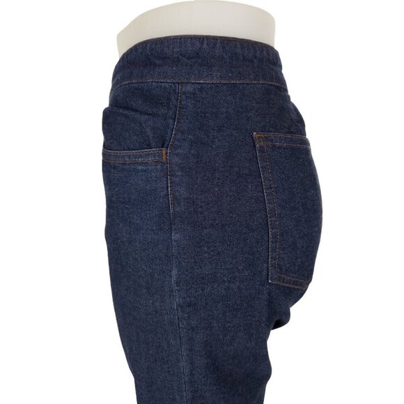 Eileen Fisher P170 Wide Leg Lightweight Denim Pants Size M Blue - Picture 4 of 6